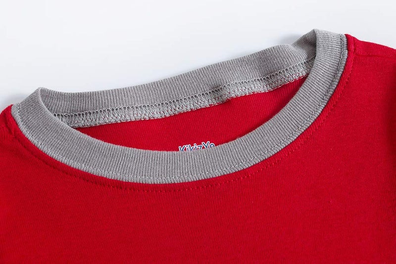 KikizYe Girls & Boys Polar Bear Christmas Pajamas Kids Long Sleeve 100% Cotton Pjs Size 6 - Image 5